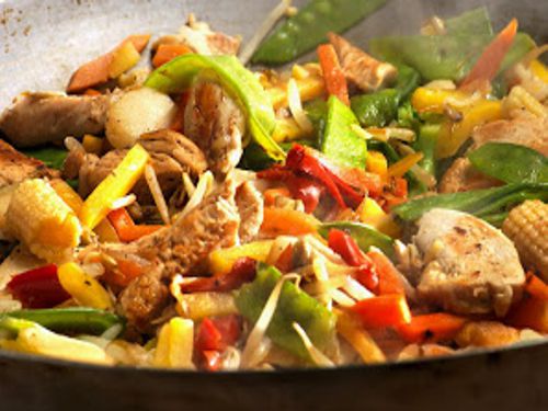 Tagliata di pollo e verdure